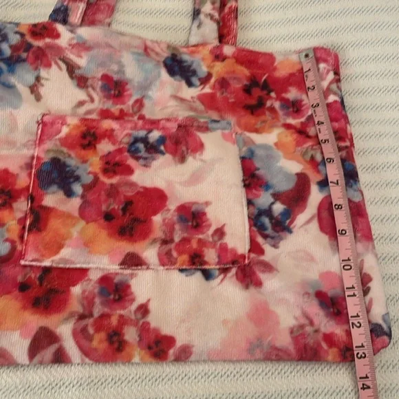 😎 Johnny Was Summer Days Terry Beach Tote Bag. 100% cotton. Great Condition! - Picture 3 of 7